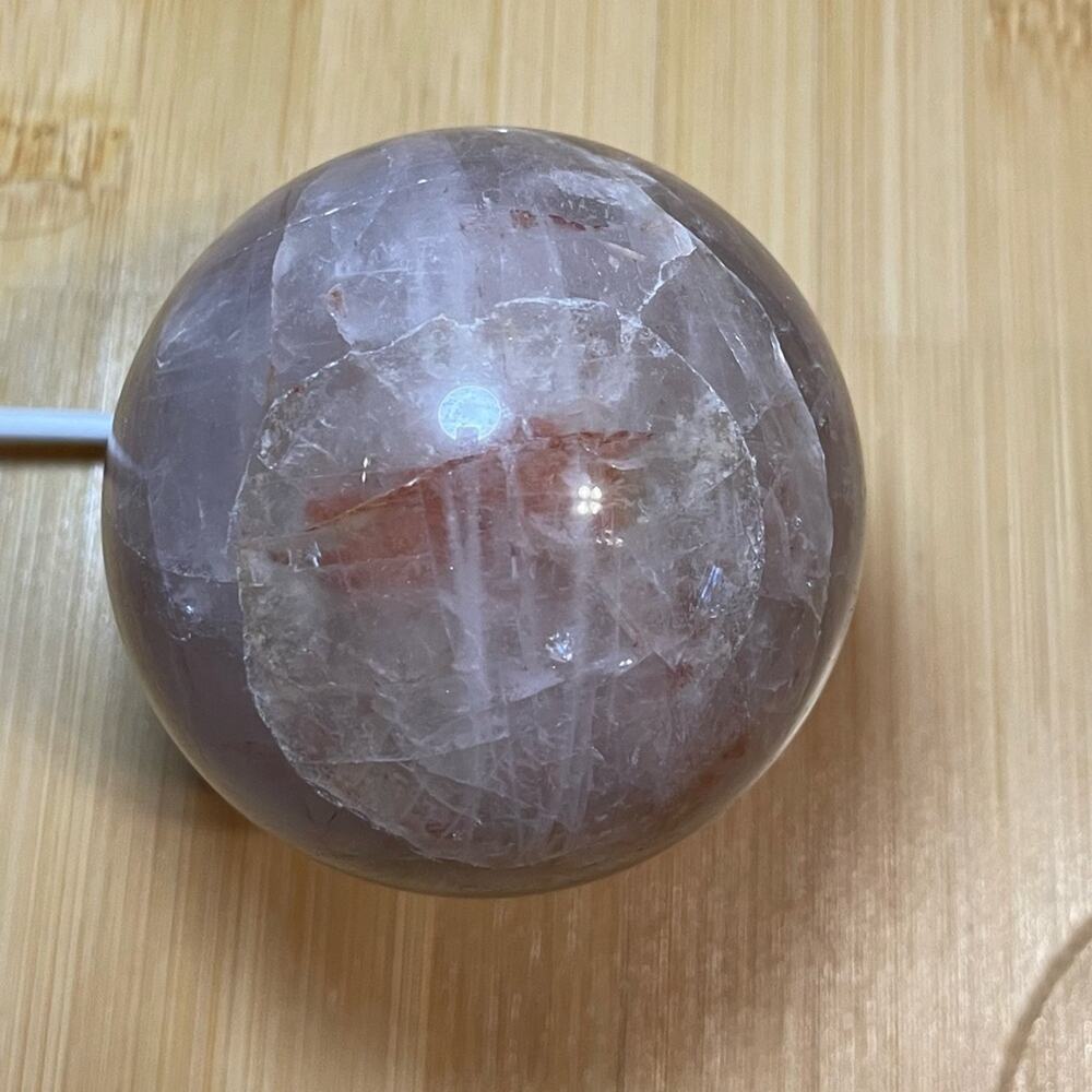 Fire Rose Quartz Sphere #3